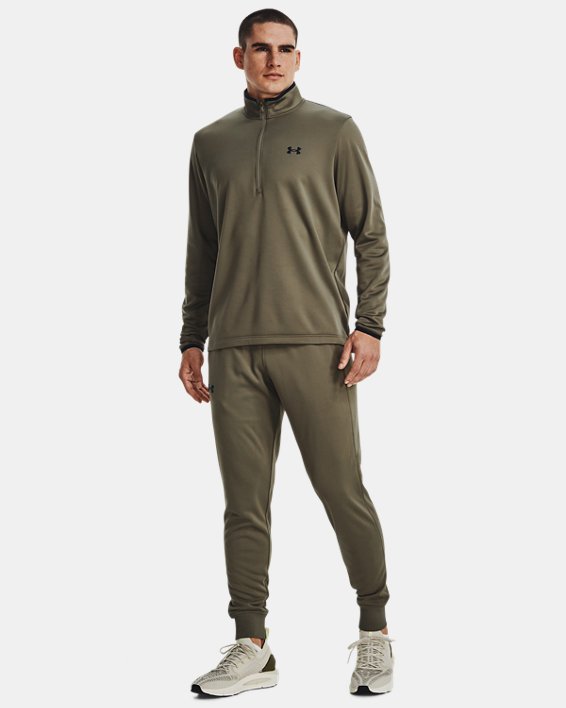 Men's Armour Fleece® ½ Zip, Green, pdpMainDesktop image number 2